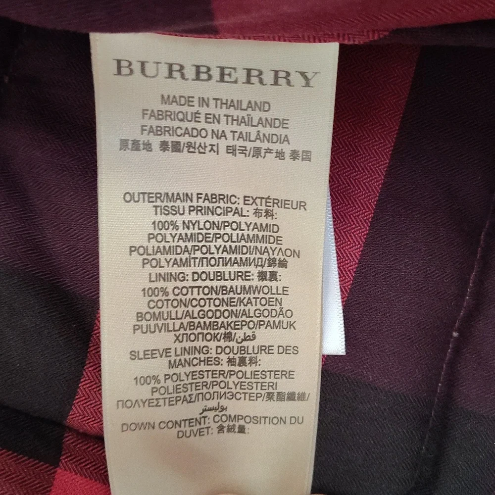 Burberry red jacket size Small - Picture 7 of 14